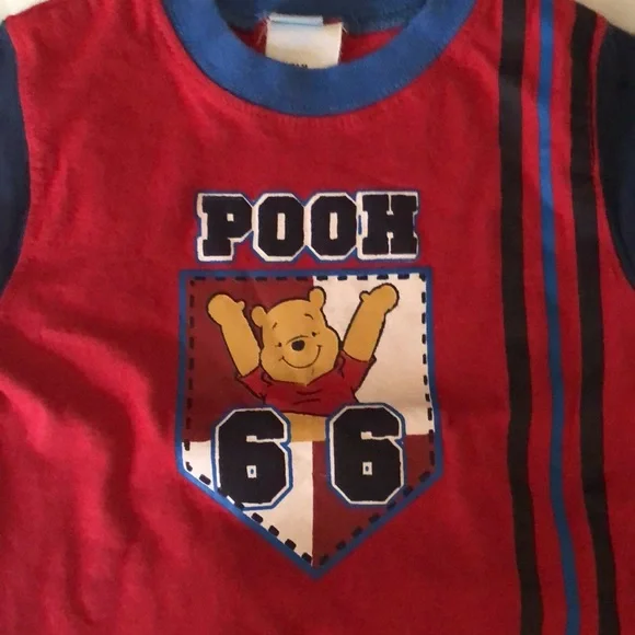 Outfit Winnie the Pooh infant boys new size 18 months Disney cotton - Picture 2 of 3